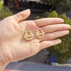 Gold Loop Earrings CUSTOM