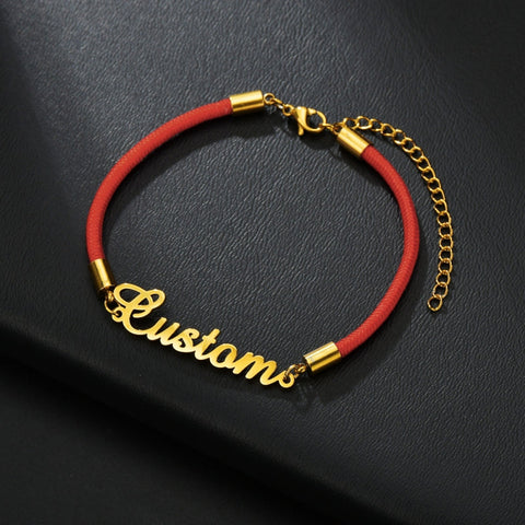 Golden Red Rope Bracelet CUSTOM